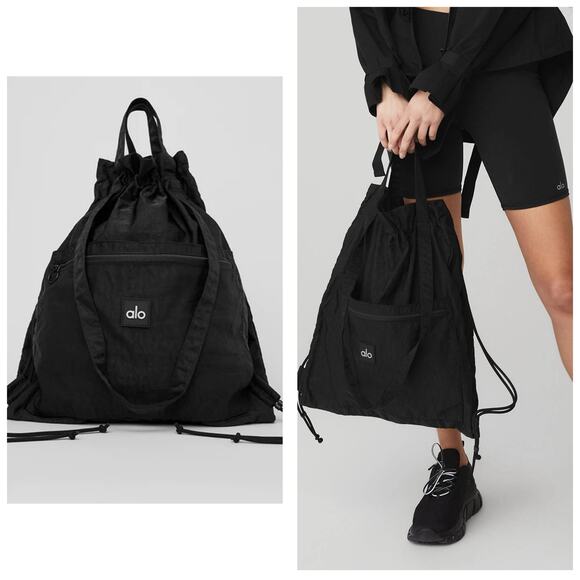 Alo Yoga Handbags - Alo Yoga Utility Tote Bag Black Oversized Gym Bag
